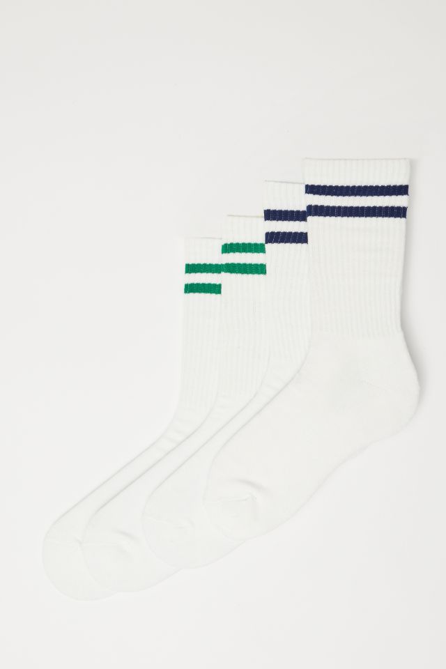 Double Stripe Crew Sock 2-Pack #1