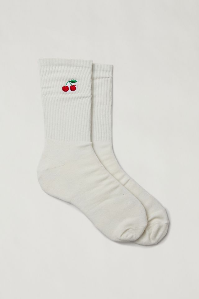 Cherry Icon Crew Sock | Urban Outfitters
