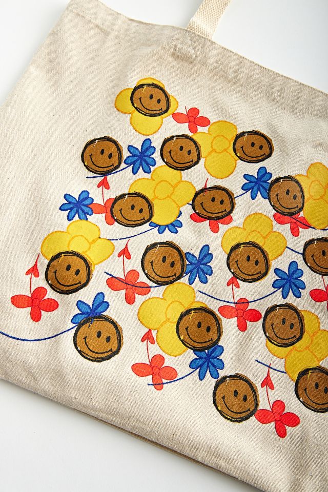 Ron Bass UO Exclusive Smile Canvas Tote Bag #1