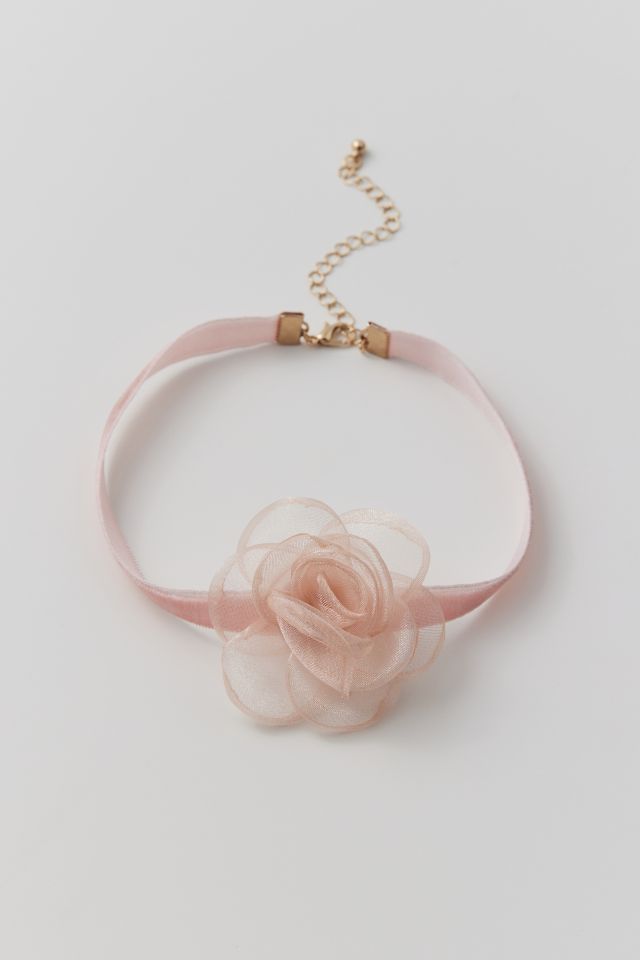 Velvet Rosette Velvet Choker Necklace #1