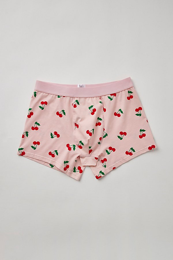 Urban Outfitters Cherry Tossed Icon Boxer Brief In Pink, Men's At