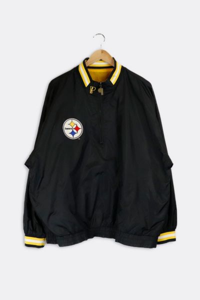 Urban Outfitters Vintage Quarter Zip Steelers Reversible Bomber