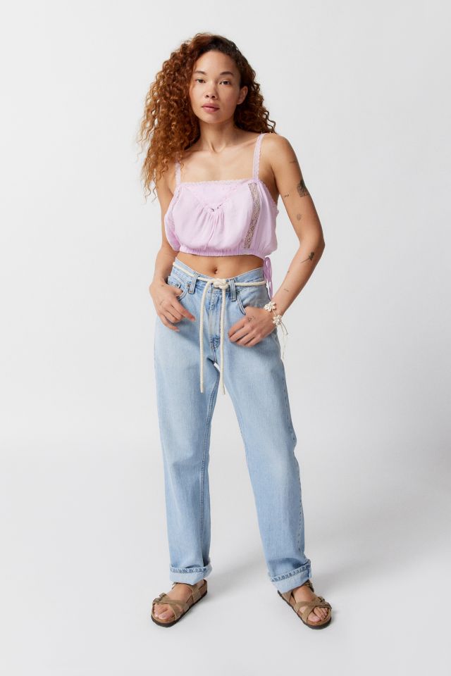 UO Tuli Lace-Inset Tank Top #1