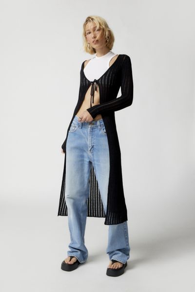 Uo Jovie Ribbed Duster Cardigan Urban Outfitters Canada 0291