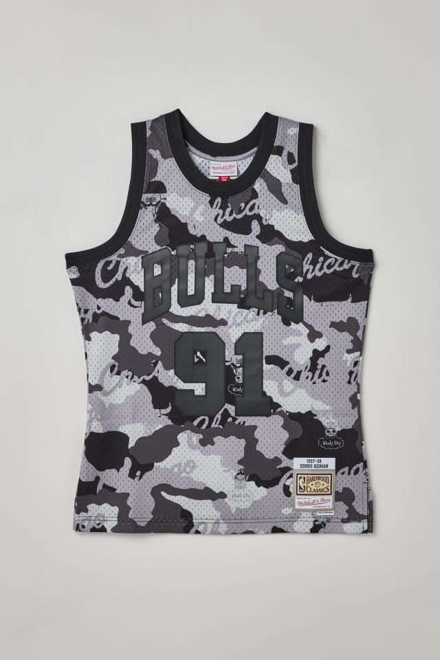 Mitchell & Ness Dennis Rodman 1997 Chicago Bulls Camo Jersey Tank Top