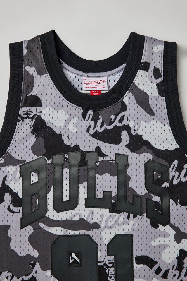 バスケットボール Bulls Dennis Rodman 迷彩ユニフォーム M