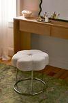 Ciara Flower Boucle Vanity Stool | Urban Outfitters