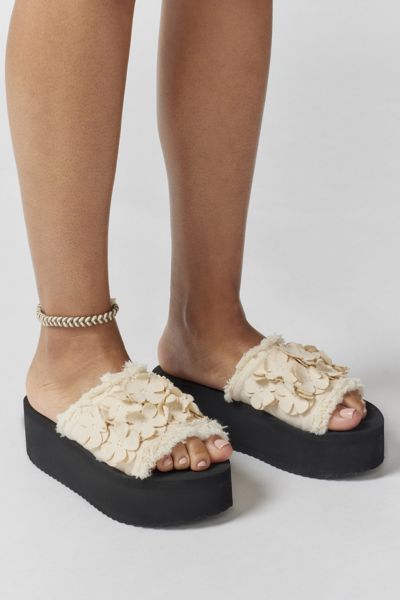 Shop Rocket Dog Hanoc Platform Sandal In Off White, Women's At Urban Outfitters