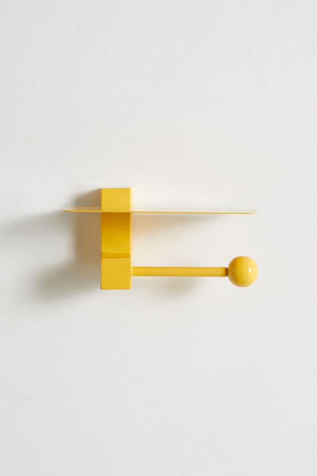 Yellow toilet roll holder. official online shop.