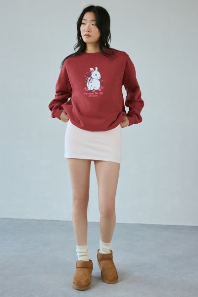 Shop Out From Under Bec Low-rise Micro Mini Skort In Powder Blush, Women's At Urban Outfitters