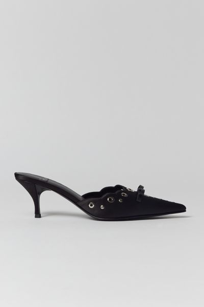 JEFFREY CAMPBELL GRATIS HEELED MULE IN BLACK, WOMEN'S AT URBAN OUTFITTERS
