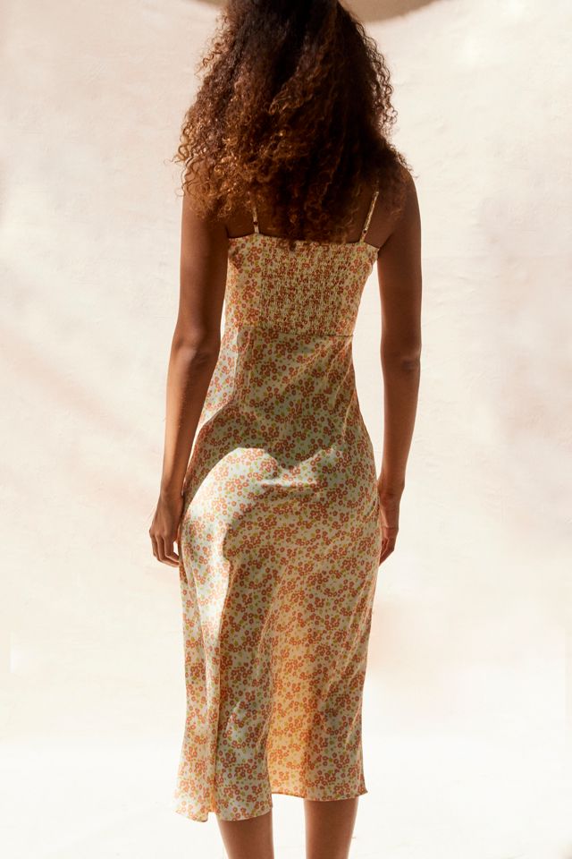 urban outfitters floral midi dress UO Becca Floral Midi Dress
