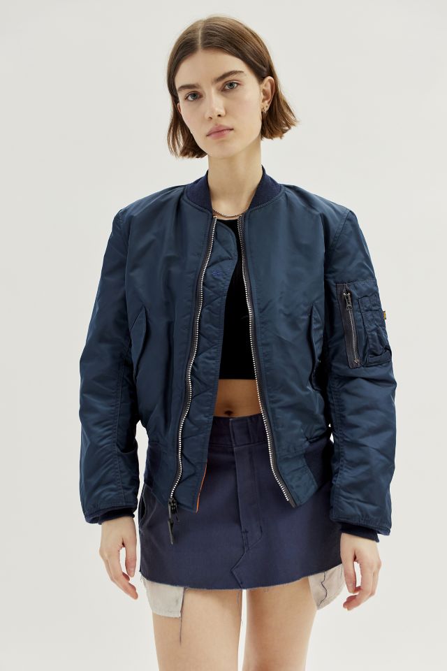 Urban Renewal Vintage Deadstock Reversible Bomber Jacket #1