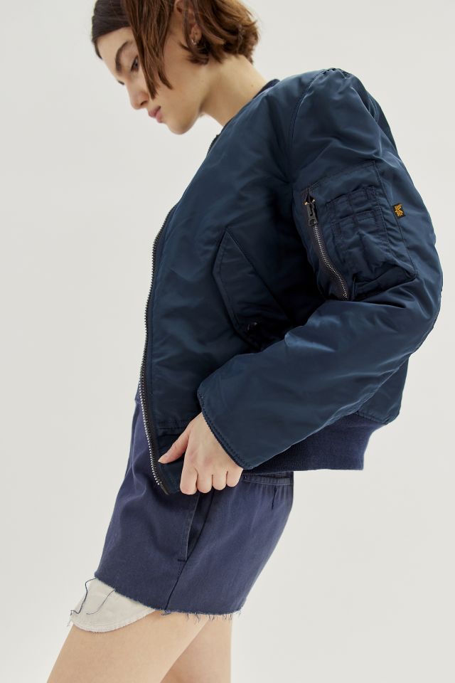 Urban Renewal Vintage Deadstock Reversible Bomber Jacket #4