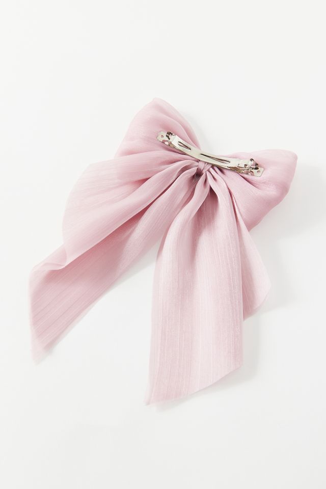 Satin Hair Bow Barrette #2