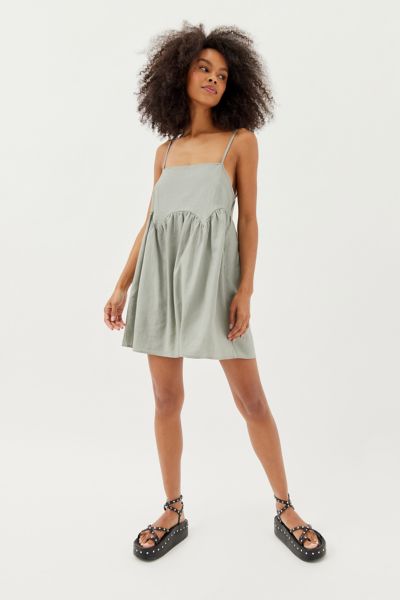 lina green dress Lina Linen Dress main image 0