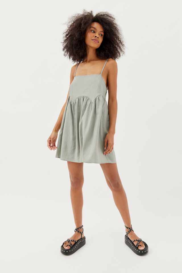 Babydoll linen outlet dress