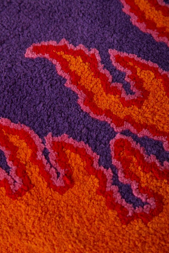 Flaming Heart Bath Mat #2