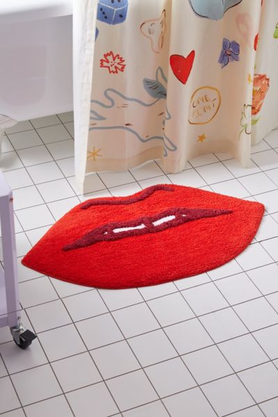 Lips Red Bath Mat – The Novogratz