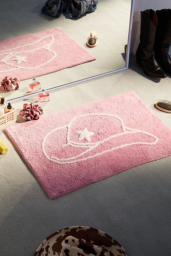 Urban Outfitters Cowgirl Bath Mat In Pink