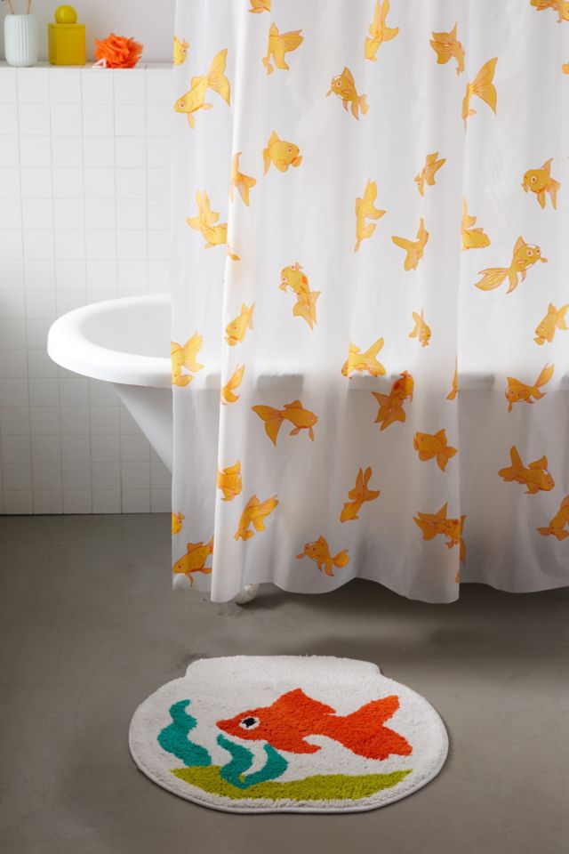 Goldfish PEVA Plastic Shower Curtain