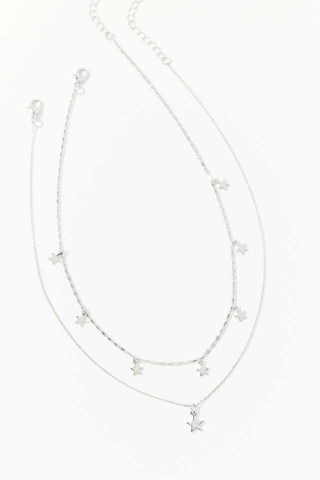 Delicate Star Charm Layer Necklace Set #2