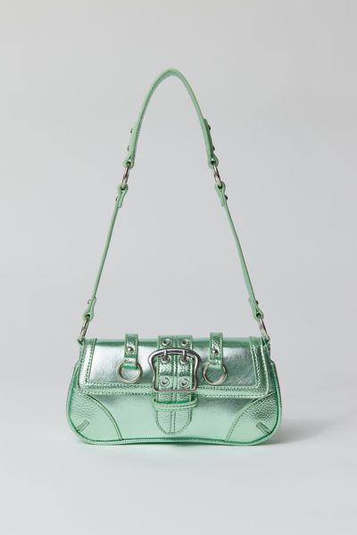Urban Outfitters Uo Jade Baguette Bag In Mint