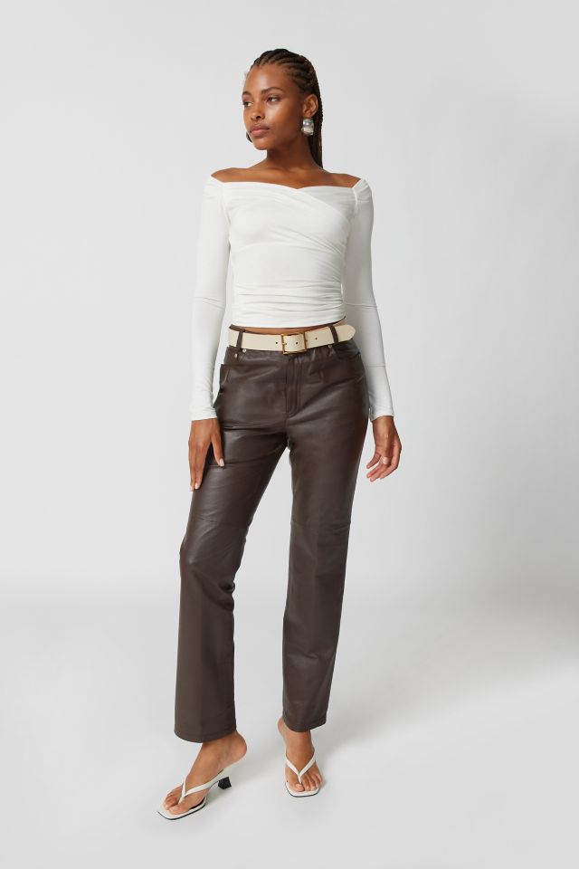 UO Sandy Off-The-Shoulder Long Sleeve Top #1
