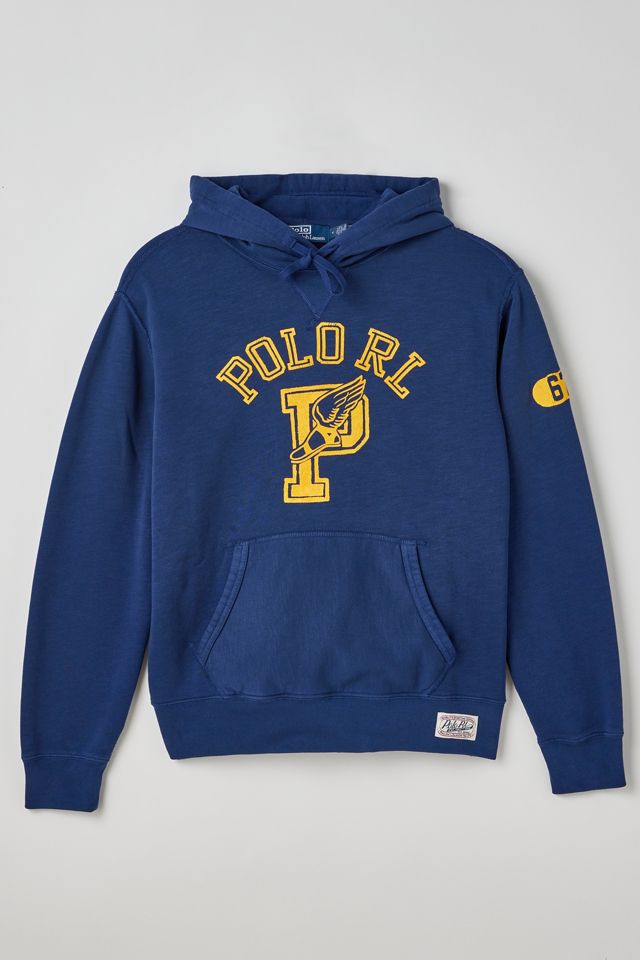 Polo Ralph Lauren Vintage Varsity Track Hoodie Sweatshirt | Urban ...