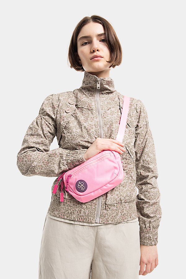 Baboon To The Moon Fannypack Mini In Flamingo Pink