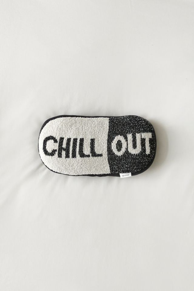 Chill Pill Shaped Throw Pillow #1