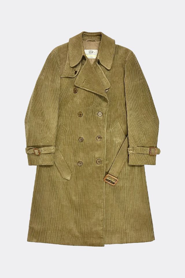 Vintage 1970 s Aquascutum Corduroy Rain Trench Coat Urban Outfitters