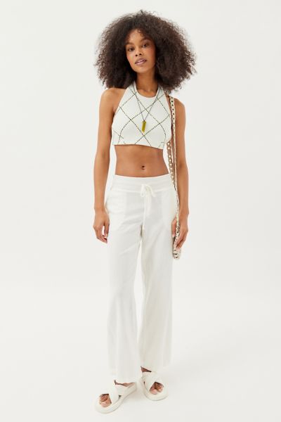 High waisted linen pants best sale urban outfitters