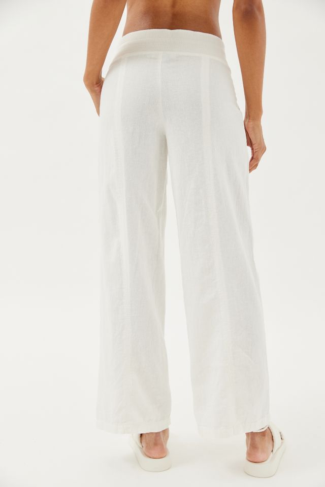 UO Martina Linen Low-Rise Trouser Pant  Urban Outfitters Japan - Clothing,  Music, Home & Accessories