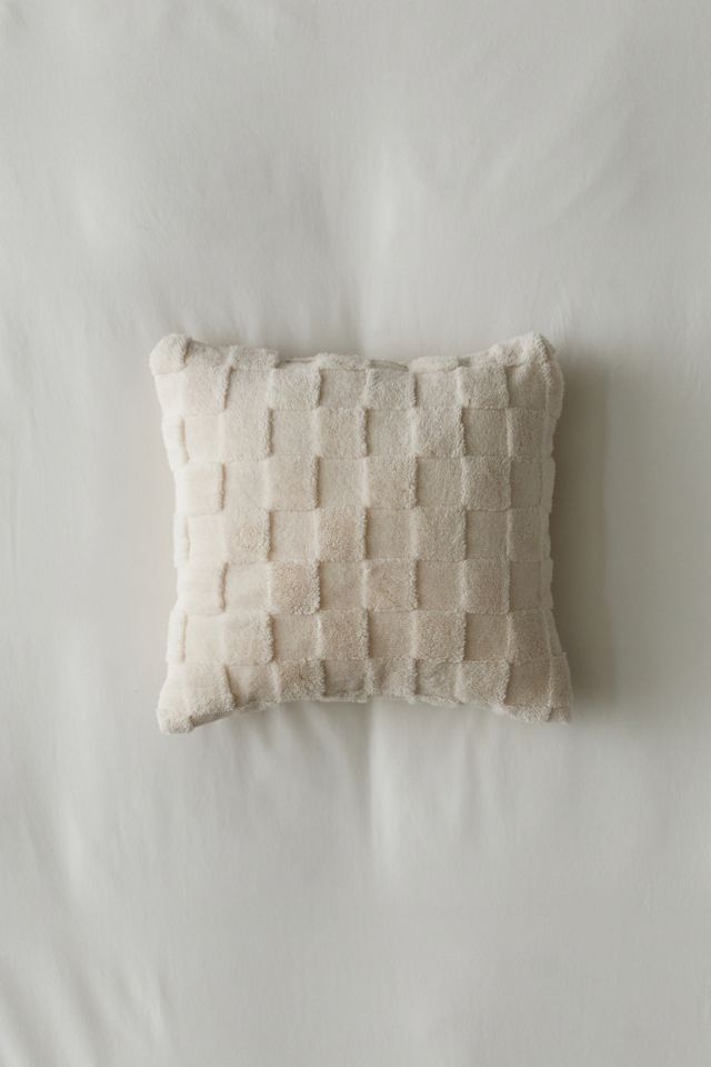 Checkerboard Super Plush Throw Pillow #1