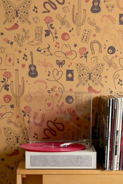 Urban Outfitters Yeehaw Removable Wallpaper In Gold At