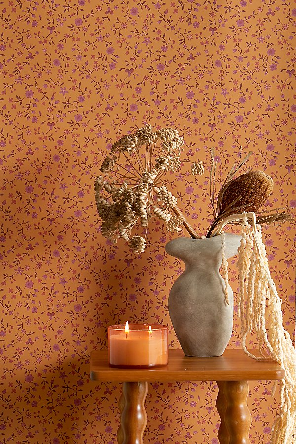 Urban Outfitters Uo Home Clarissa Removable Wallpaper In Gold At  In Orange