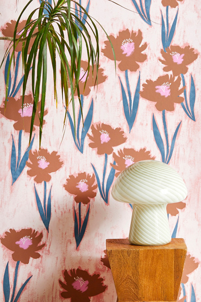 Schatzi Brown Danni Floral Pink Removable Wallpaper | Urban Outfitters