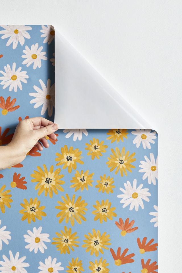 Emanuela Carratoni Wild Painted Flowers Removable Wallpaper #2