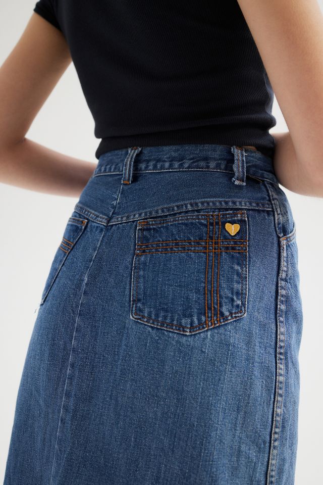 Urban Renewal Vintage Mid-Length Denim Skirt #4