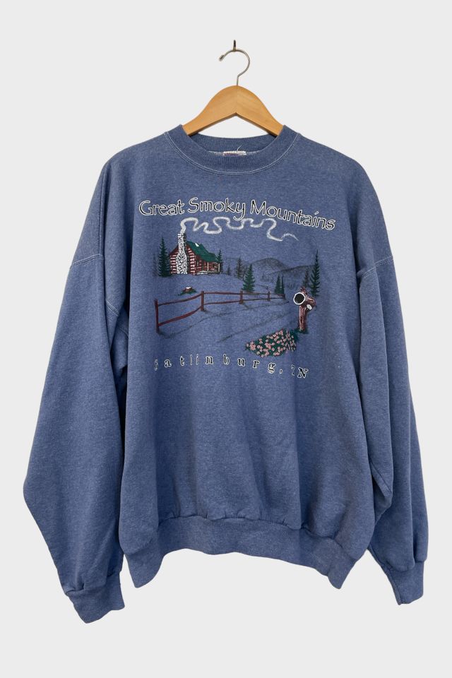 Vintage Overdyed Great Smoky Mountains Sweatshirt Urban Outfitters