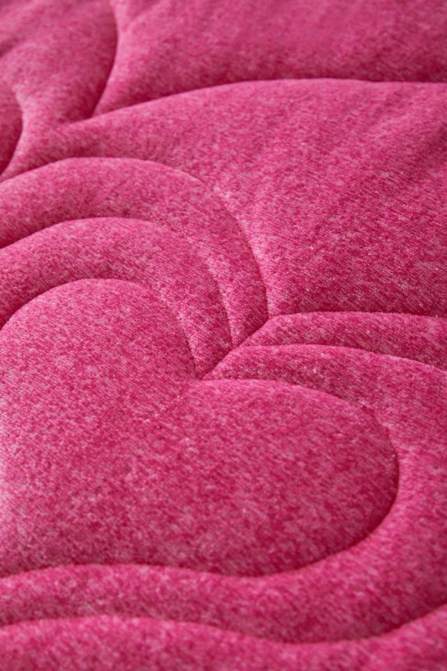 Heart Puff Velour Comforter #3
