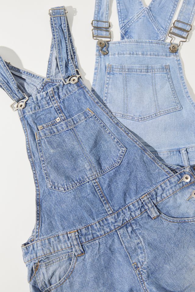 Salopette courte en denim gommé vintage Y2K Urban Renewal #1