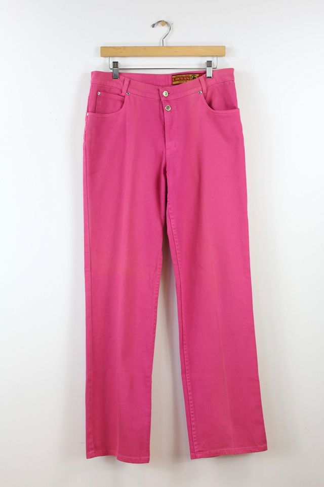 Vintage Lawman Pink 3 Button Mid Rise Jeans | Urban Outfitters