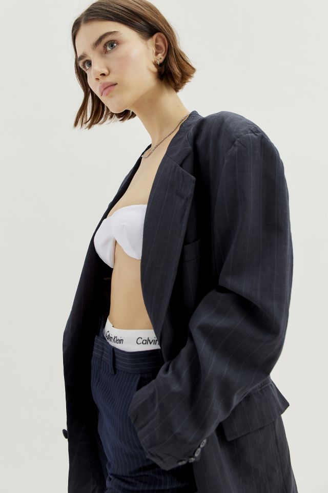 Urban Renewal Vintage Oversized Pinstripe Blazer #2