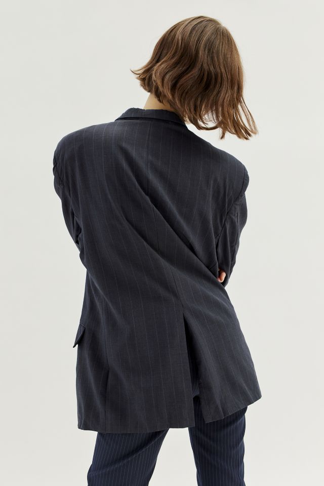 Urban Renewal Vintage Oversized Pinstripe Blazer #4