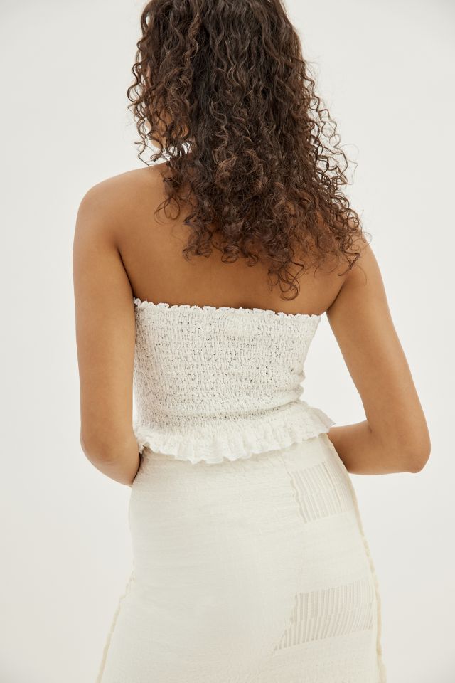 UO Ava Smocked Tube Top #4