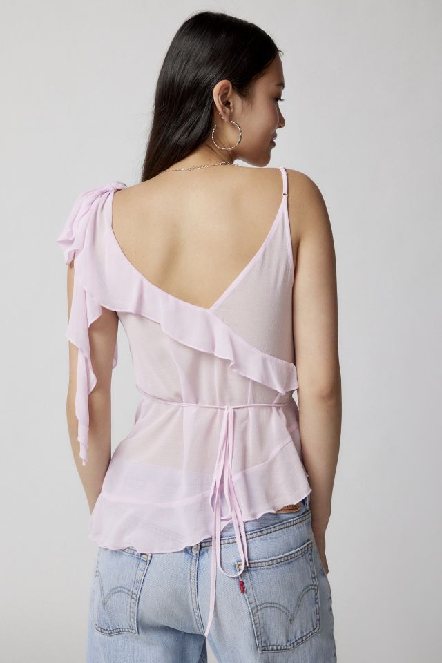 UO Belle Ruffle Wrap Top #3