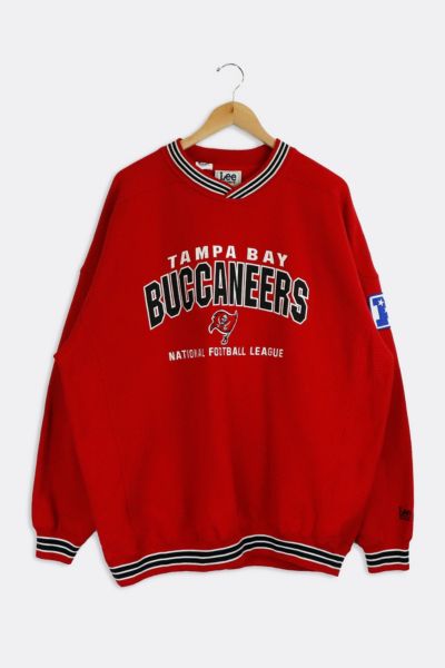 Tampa Bay Buccaneers Blackout Retro NFL Crewneck Sweatshirt White / M