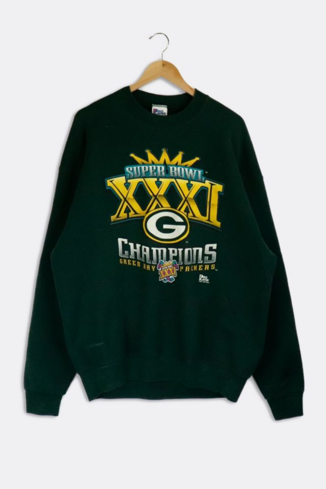 Vintage 1997 Green Bay Packers Super Bowl XXXI Champions Crewneck